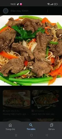Hình ảnh mì gói xào bò hoặc mì gói xào Hải sản
