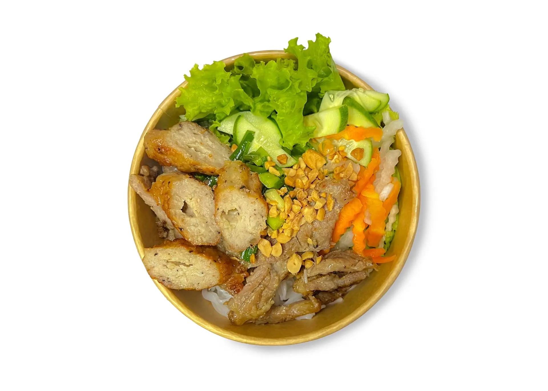 Hình ảnh Bánh Hỏi Thịt Nướng + Nem Nướng