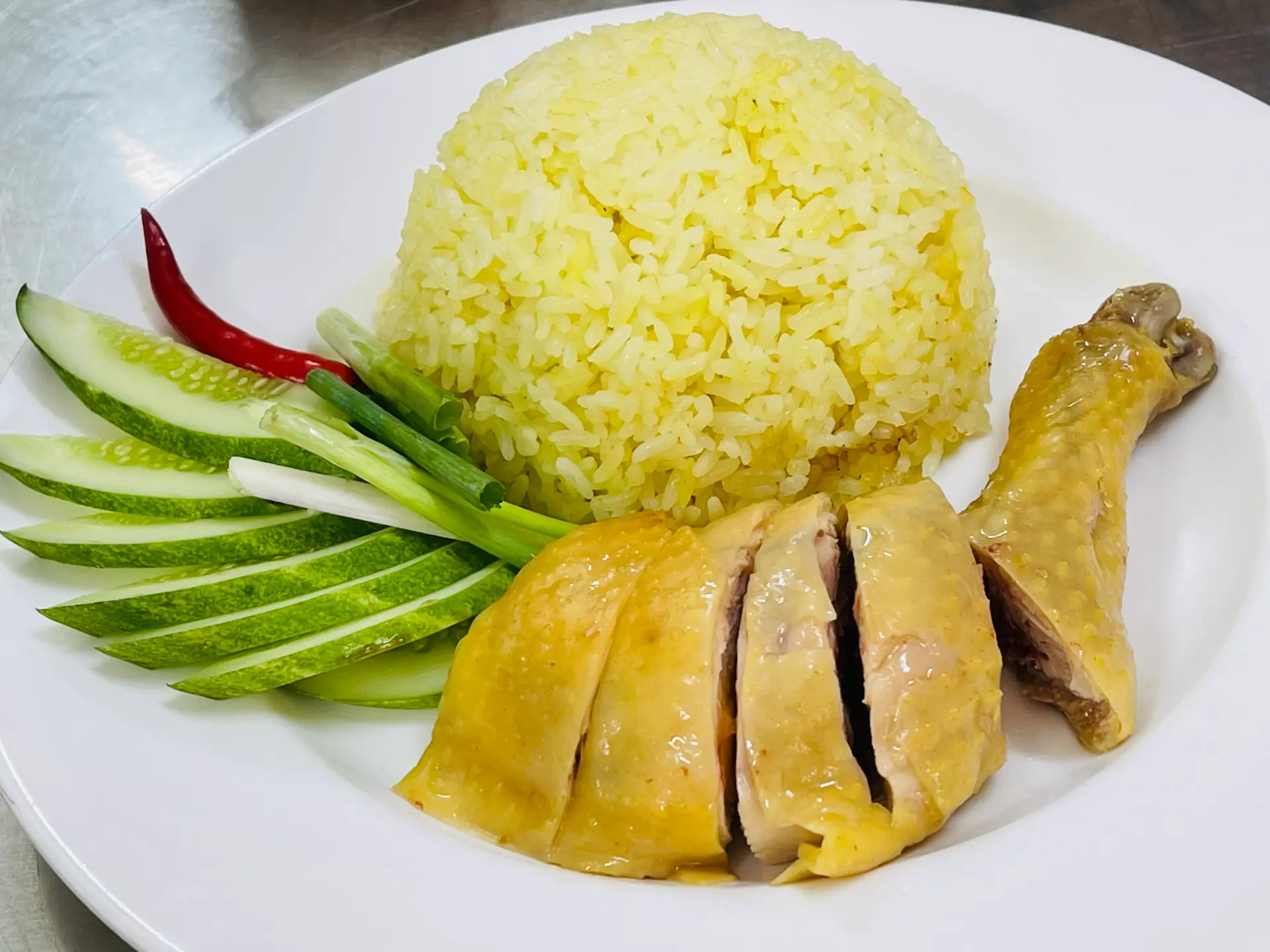 Hình ảnh Cơm đùi gà luộc