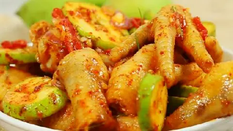 Hình ảnh chân gà hấp sả