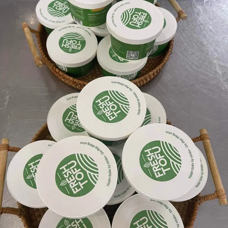 Hình ảnh Combo 5 Tàu hũ tươi Fresh Tofu vị lá dứa siêu ngon