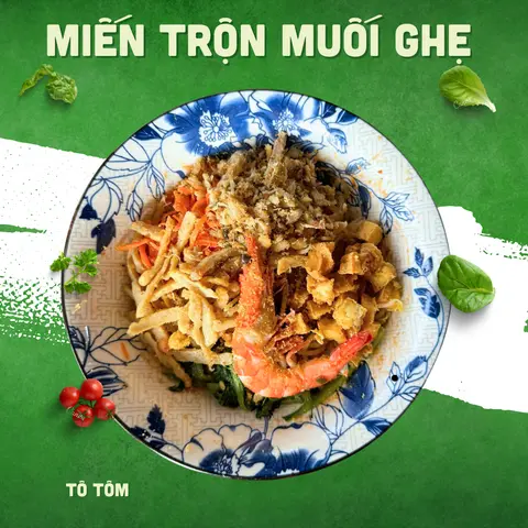 Hình ảnh HOT - MIẾN TRỘN MUỐI GHẸ CÔ NGÂN TÔ TÔM