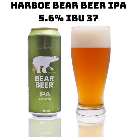 Hình ảnh Harboe Bear B.e.e.r IPA 5.6% IBU 37 500ml