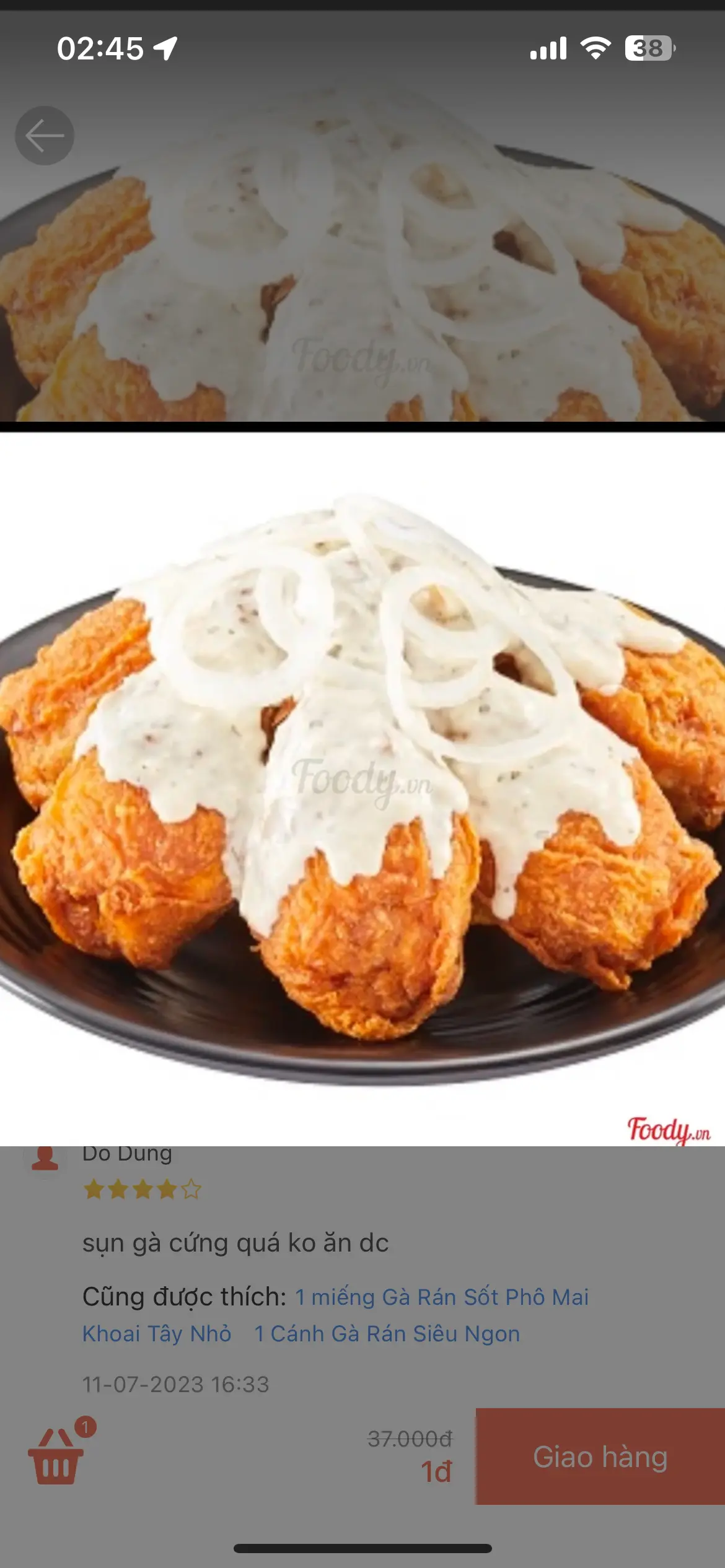 Hình ảnh 1 Gà Rán Sốt Kem 