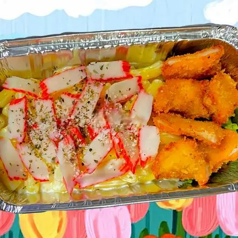 Hình ảnh Nui Sốt Kem - Thanh Cua - Gà Popcorn