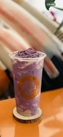 Hình ảnh Trà sữa sốt khoai môn tươi dẻo