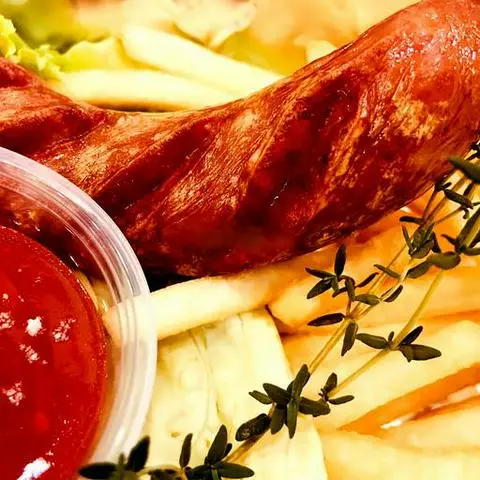 Hình ảnh German sausage and Fries