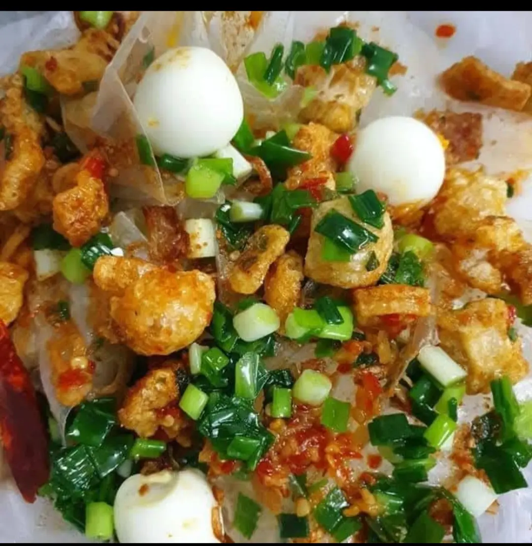 Hình ảnh Bánh phơi sương mỡ hành
