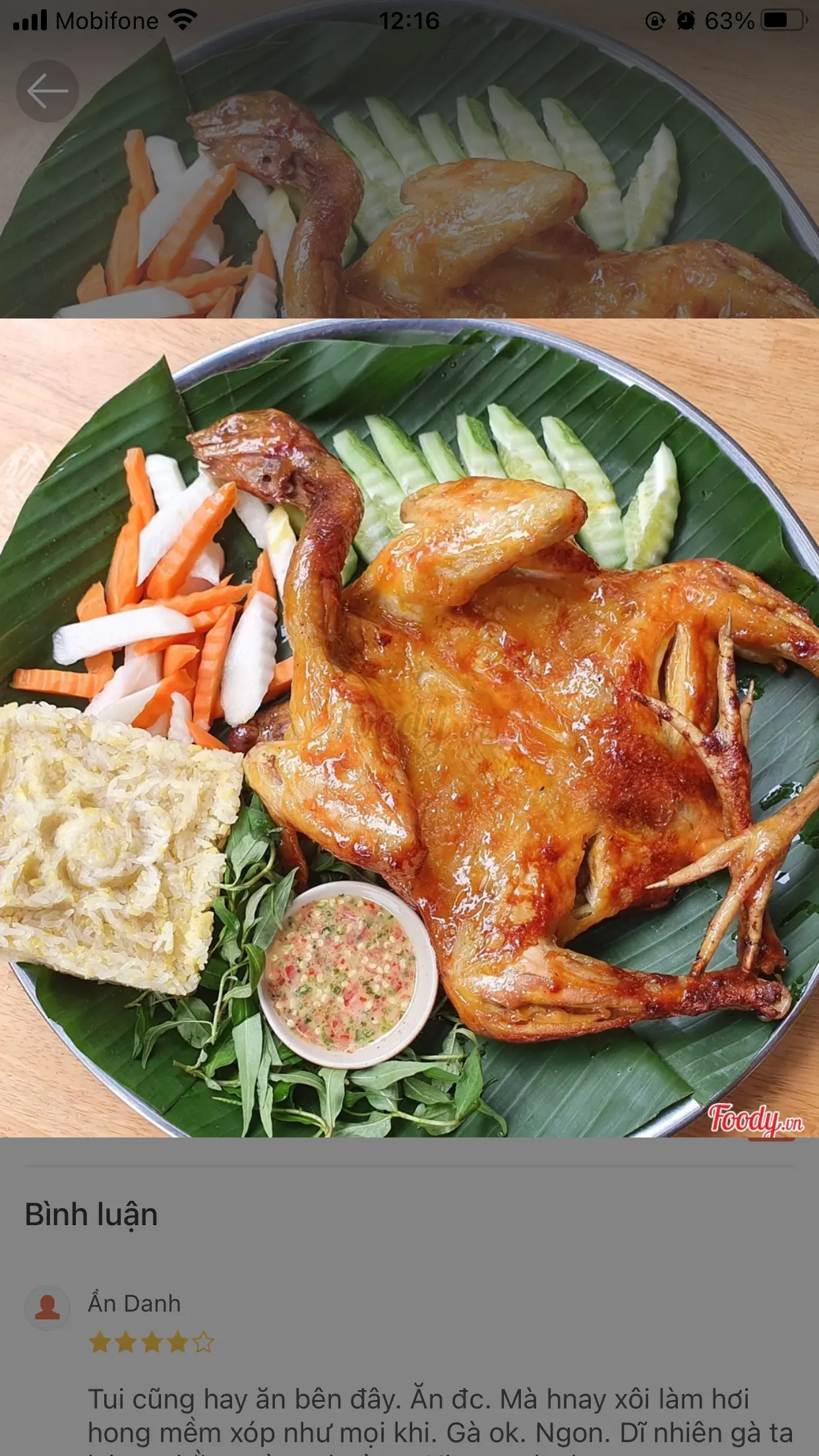 Hình ảnh Combo 2: 1 con Gà ta nướng Mắm Nhĩ + 1 Hộp Xôi