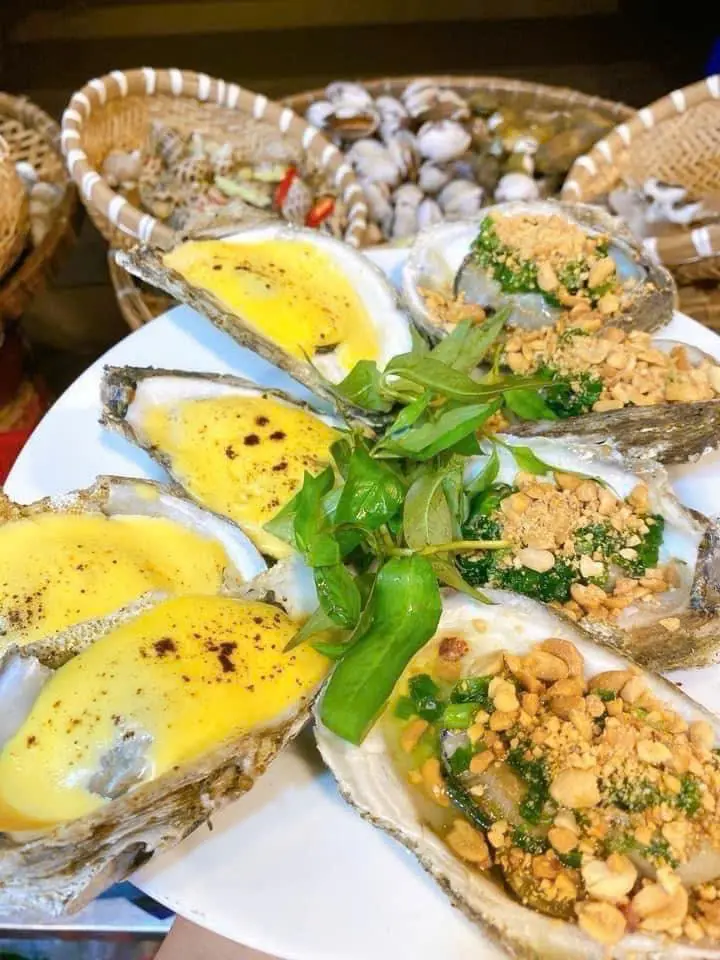 Hình ảnh Combo hàu 2 con mỡ hành