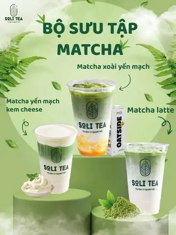 Hình ảnh Matcha yến mạch kem cheese