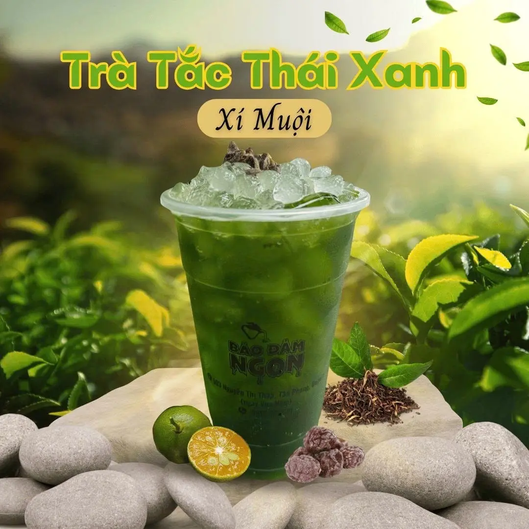 Hình ảnh Trà Tắc Thái Xanh Xí Muội ( Tặng Thêm Trân Châu Trắng )