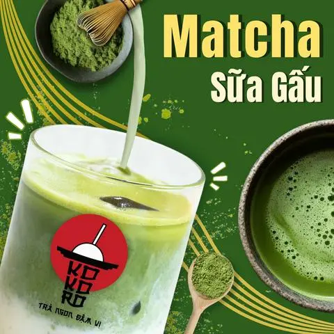 Hình ảnh Matcha Sữa Gấu