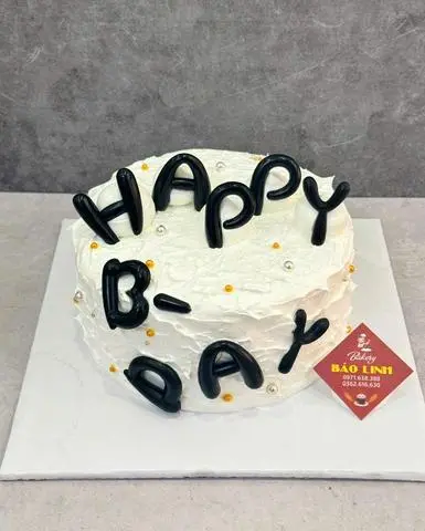 Hình ảnh  Bánh kem chữ HPBD size 17cm
