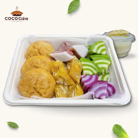 Hình ảnh Bò hấp mix chuối - lợn hộp lớn 700g