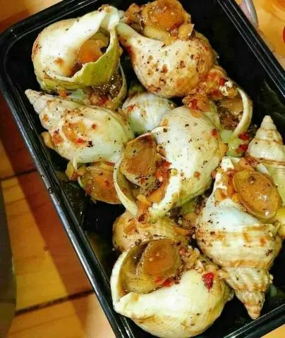 Hình ảnh ốc bulot Nướng muối ớt một con