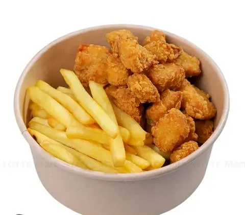 Hình ảnh GÀ VIÊN + KHOAI TÂY LẮC PHÔ MAI-