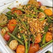 Hình ảnh Combo Cá Viên Chiên Sốt Me Lớn - Hồng Trà Tắc Lớn
