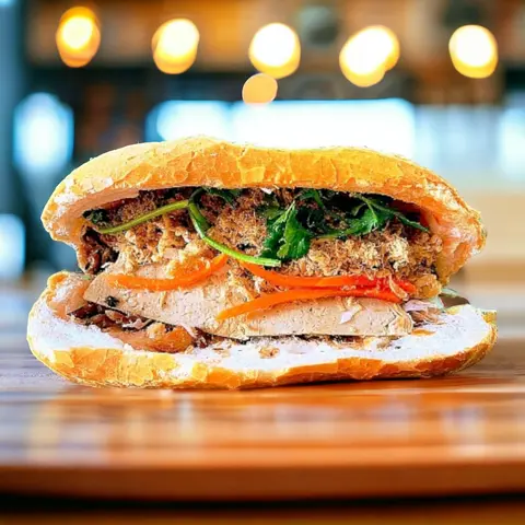 Hình ảnh Bánh mì chả tàu hủ ky