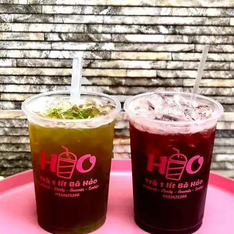 Hình ảnh Hồng trà dưa lưới ly 1 lít