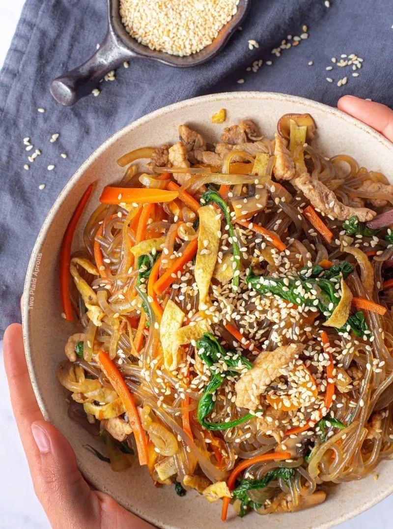 Hình ảnh Miến trộn Japchae Hàn Quốc