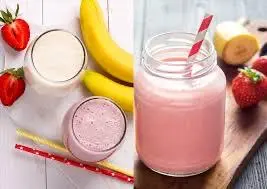 Hình ảnh Sinh tố chuối - dâu