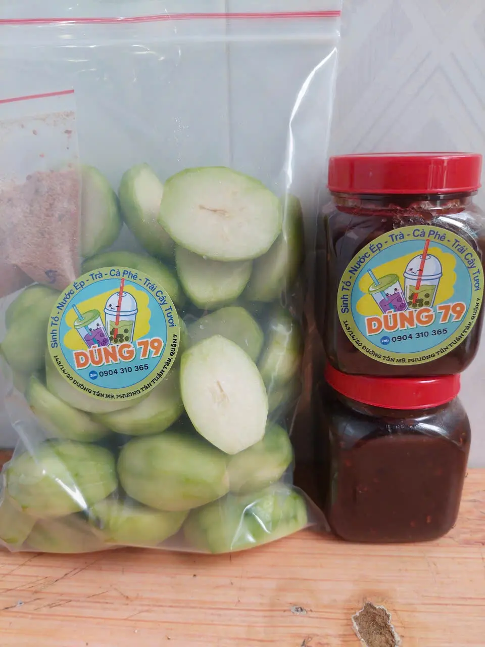 Hình ảnh cóc  Thái hộp 500g+ Hủ  Mắm Ruốc 