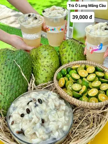 Hình ảnh Trà Ô Long Mãng Cầu