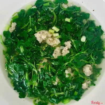 Hình ảnh Hộp Canh Xà Lách Xoang Thịt Bằm