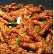 Hình ảnh Chân Gà Rút Xương Cháy Sa Tế 