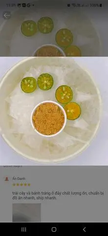 Hình ảnh Bánh tráng chấm sốt tắc