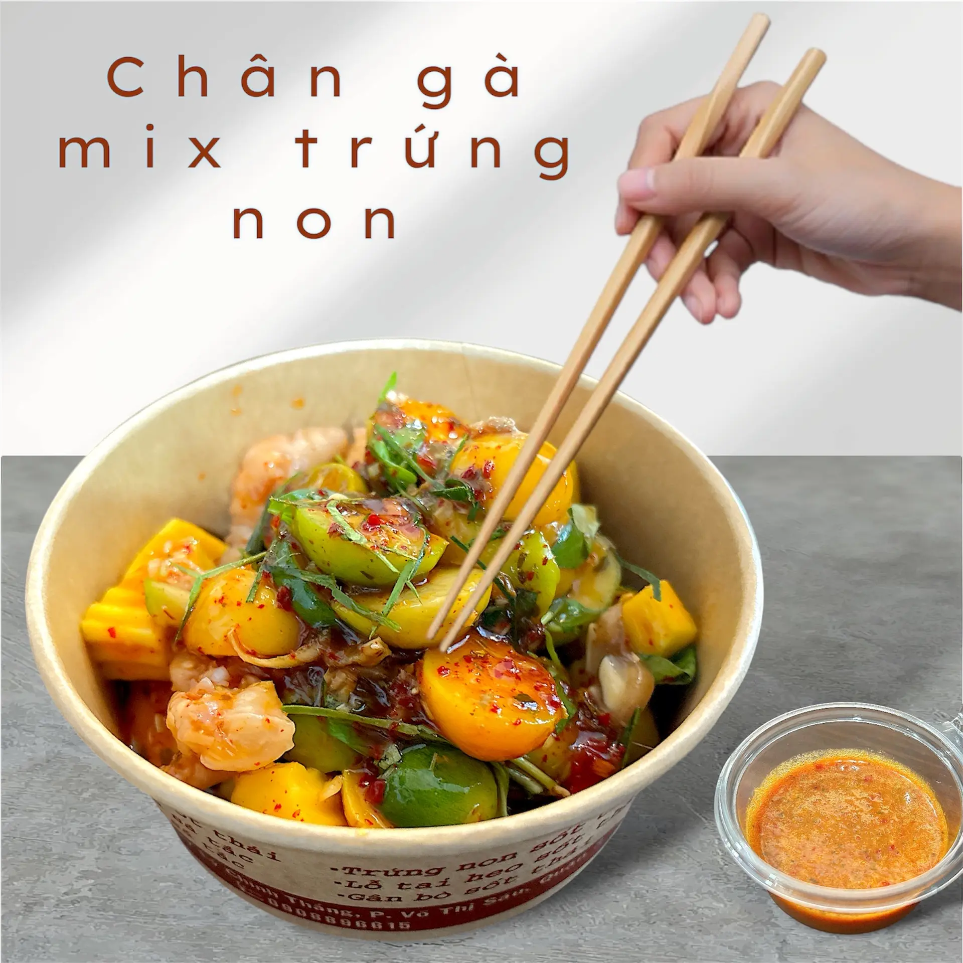 Hình ảnh Chân Gà Mix Trứng Non