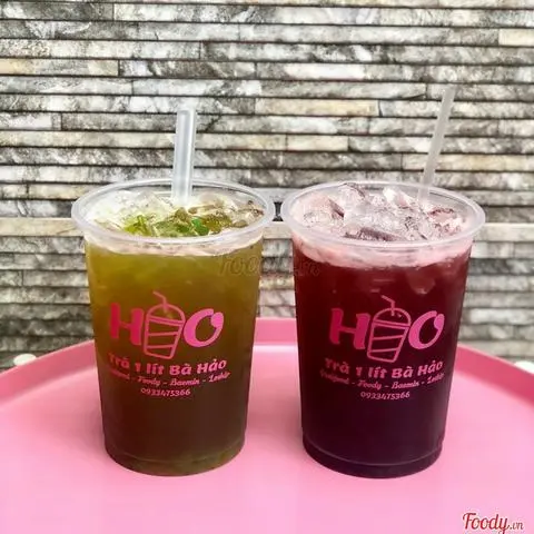Hình ảnh Hồng trà xoài trân châu trắng ly 1 lít