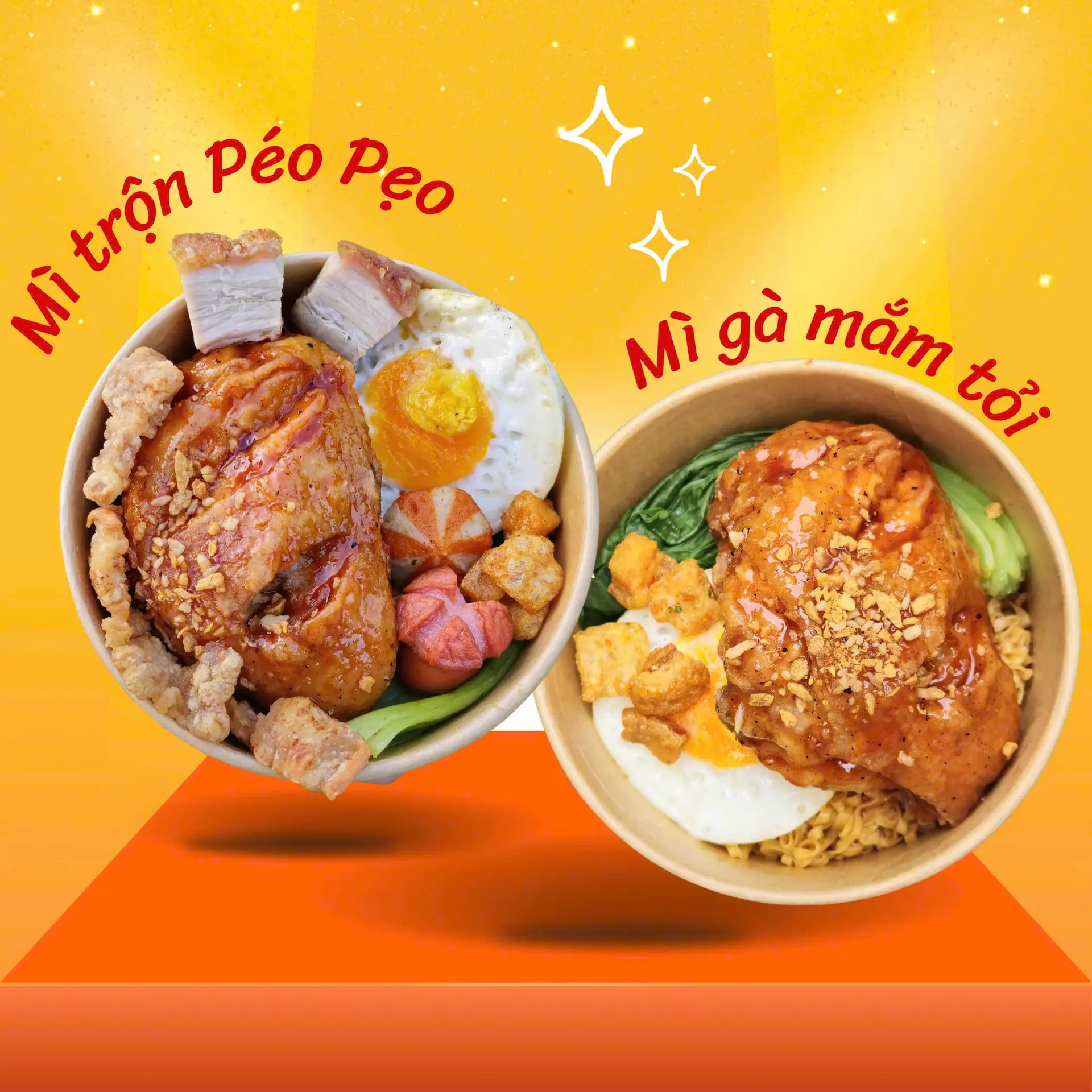 Hình ảnh Combo Mì Trộn Péo Pẹo + Mì Trộn Gà Mắm Tỏi