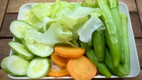 Hình ảnh rau luộc thập cẩm