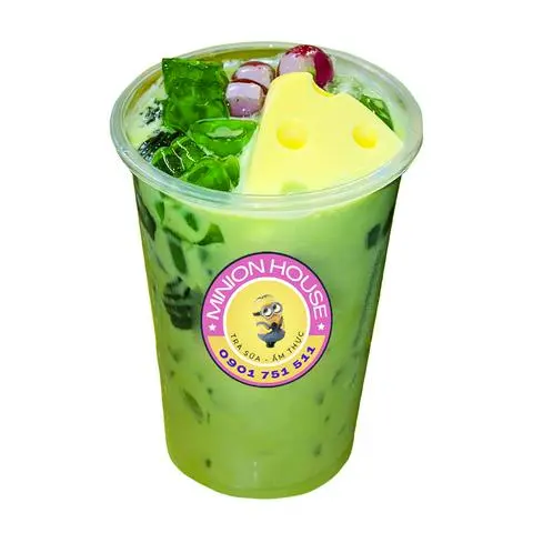 Hình ảnh Trà sữa Thái xanh fulltoppings