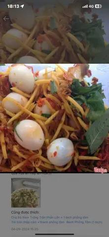 Hình ảnh Trứng cút trộn cóc xoài + 1 bịch phồng tôm