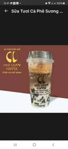 Hình ảnh Sữa tươi cà phê sương sáo