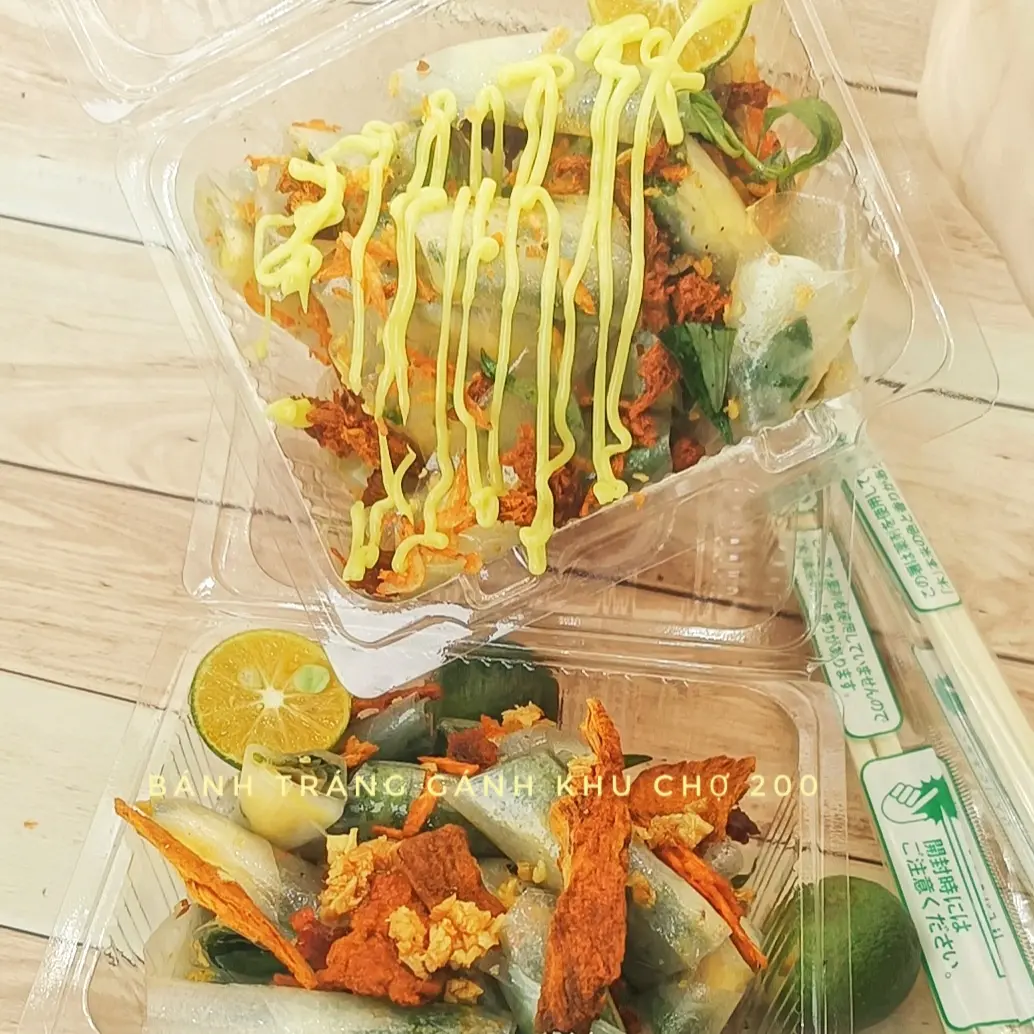 Hình ảnh Phơi Sương Cuốn trộn khô bò tỏi phi 