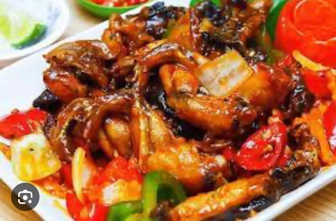 Hình ảnh Cơm ếch sốt tiêu đen 