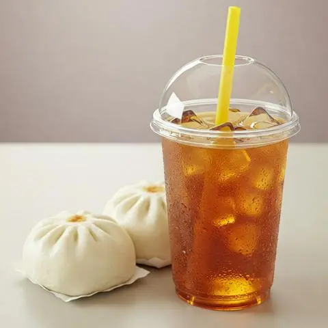 Hình ảnh Combo trà + bánh bao thịt 