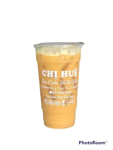 Hình ảnh Trà đào sữa size vừa