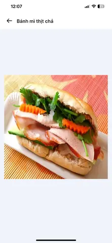 Hình ảnh Bánh mì thịt chả