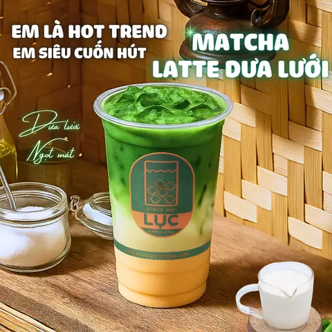 Hình ảnh Matcha Latte Dưa Lưới