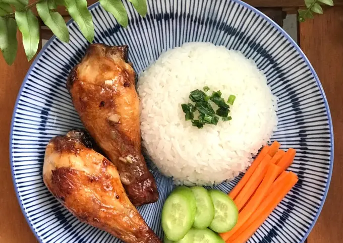 Hình ảnh Cơm đùi gà nướng 