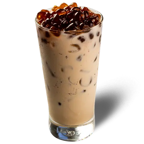 Hình ảnh trà sữa trân châu giòn (đen)