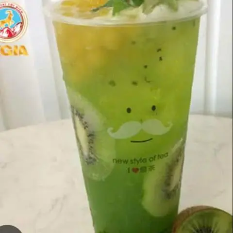 Hình ảnh trà kiwi trân châu 