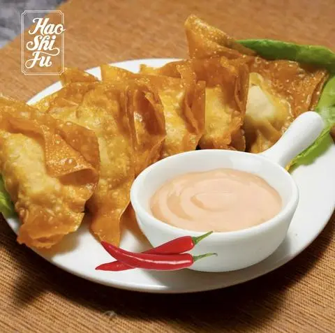 Hình ảnh Sủi Cảo Sốt Phô Mai Cay | 5 Viên Chiên