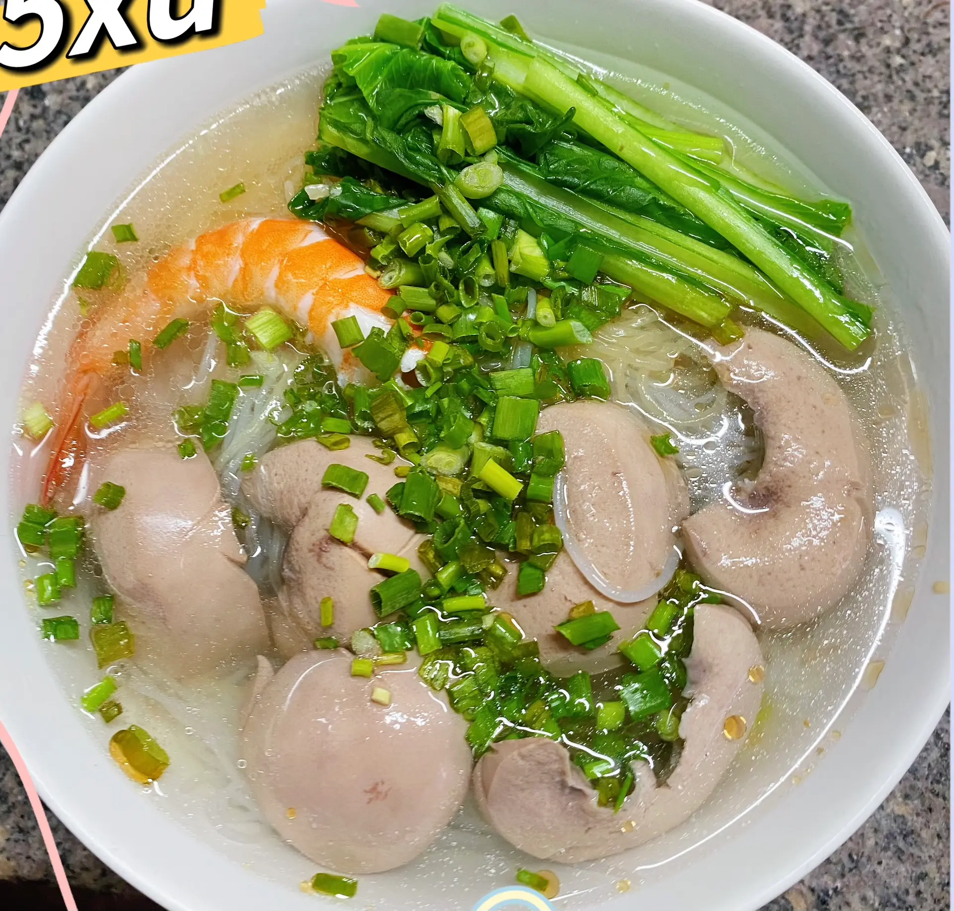 Hình ảnh Hủ tiếu mì tôm cật