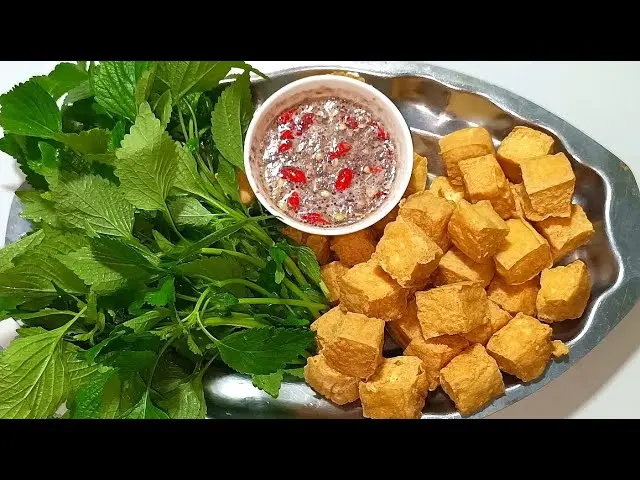 Hình ảnh ĐẬU HỦ CHIÊN DÒN MẮM TÔM